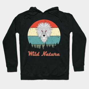 Wild Nature Lion Abstract Sunset Hoodie